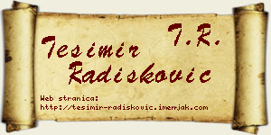 Tešimir Radišković vizit kartica